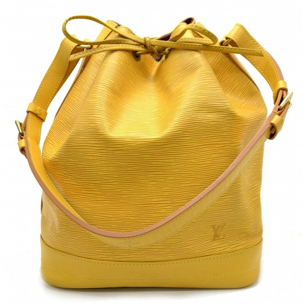 Louis Vuitton Epi Noe Drawstring Shoulder Bag Hobo Tassili Yellow